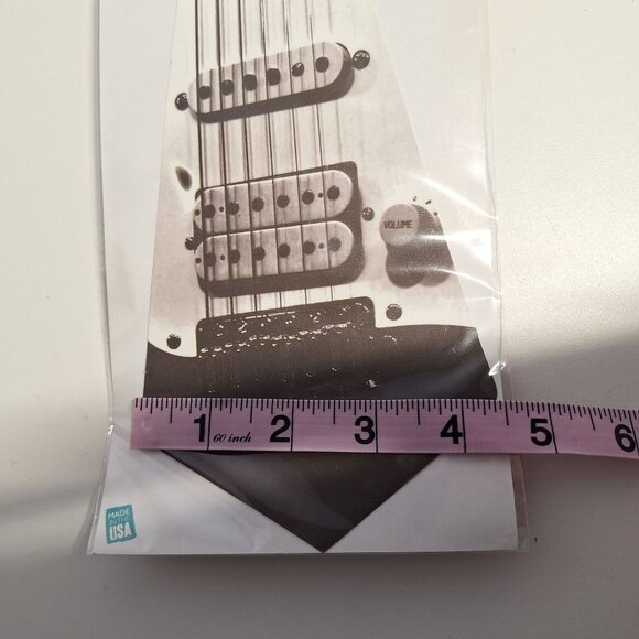 Big Guy Sticky Ties Guitar Fabric Reusable Peel Stick Sticker Tie 11" evREwares - Picture 4 of 8
